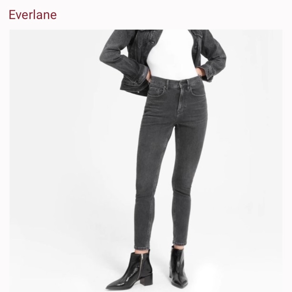 Everlane Black High Rise Skinny Jeans Size 26
